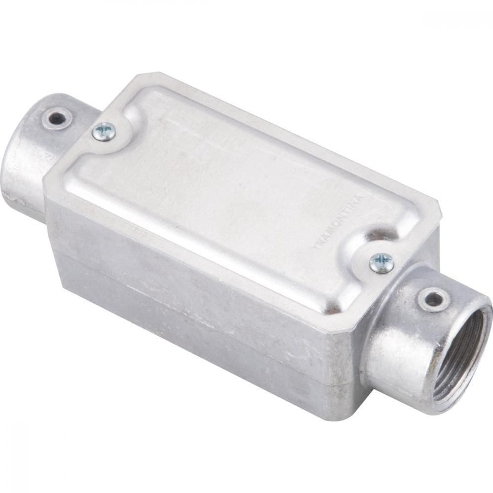 Condulete Fixo 3/4" Tipo "c" - Com Tampa / Rosca Bsp / Sem Pintura