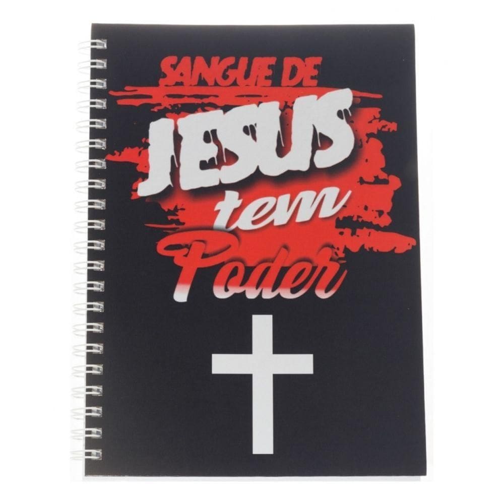 Caderno De Anotações - Coleção Religião - Capa Dura Capa/modelo Sangue De Jesus Tem Poder