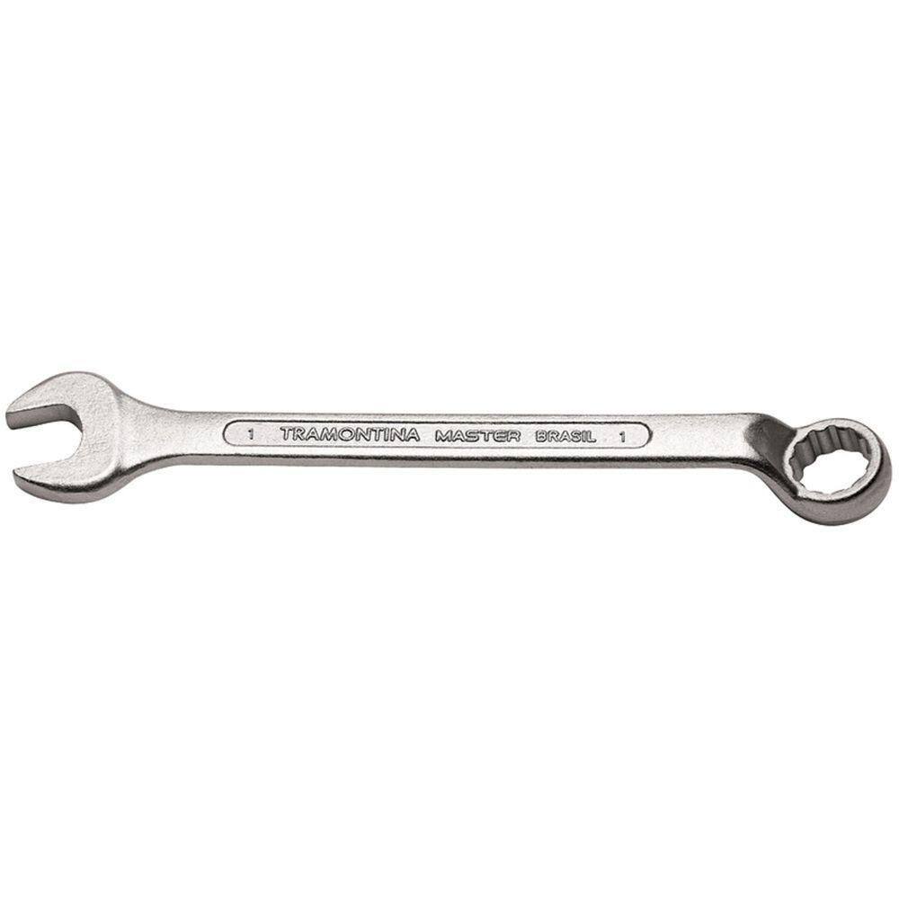 Chave Combinada 1” Com Pescoço Tramontina Com Corpo Forjado Em Aço Especial Cromado Tramontina
