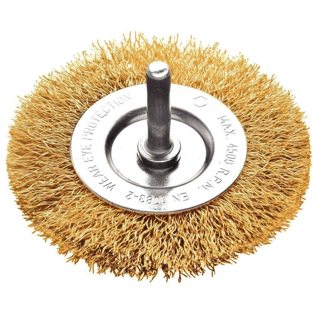 Escova Circular Arame Ondulado Com Haste 2x1/4`` Tramontina Pro Tramontina