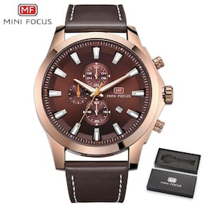Relógio Masculino Mini Focus Mf0082g à Prova D`água Dourado