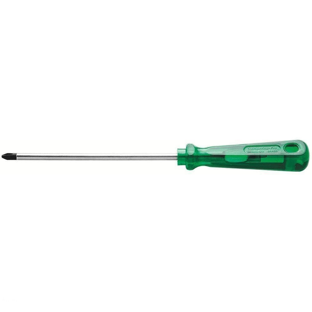 Chave De Fenda Ponta Cruzada Em Aço Cromo Vanádio 3x250 Mm (1/8x10”) Tramontina Pro Tramontina