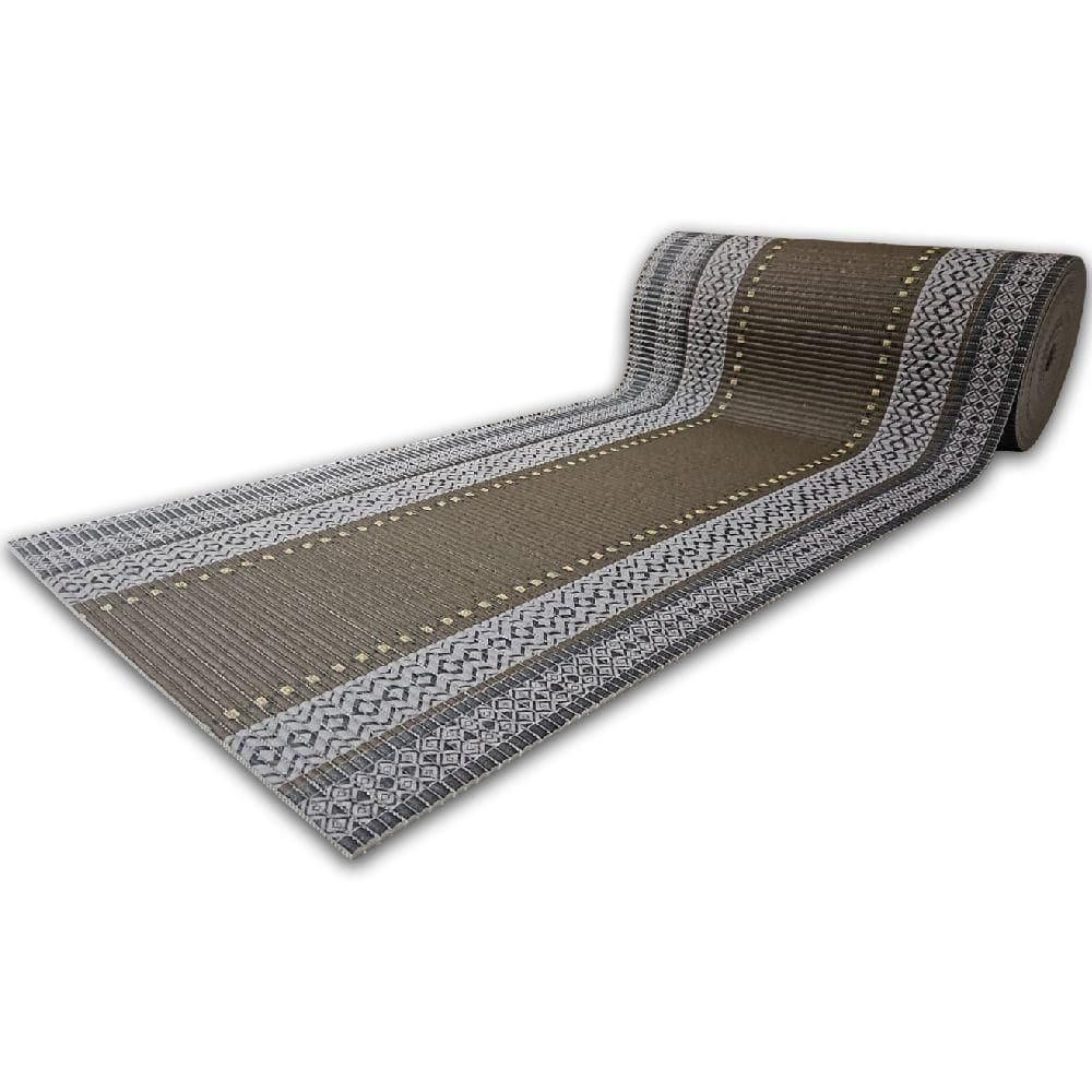 Tapete Passadeira Emborrachada Pvc Antiderrapante 0,65x5,00m Verde Oliva