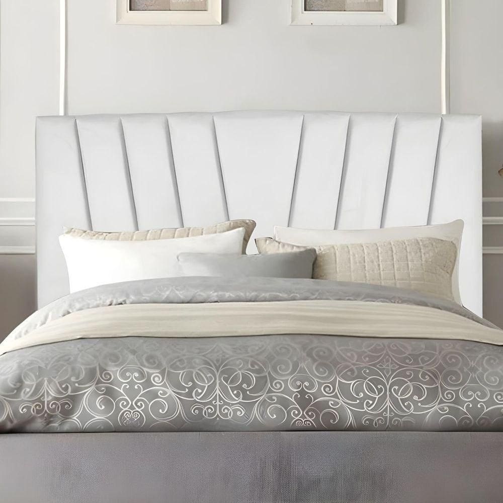 Cabeceira Solteiro Cama Estofada 100 Cm Emma Corino Branco