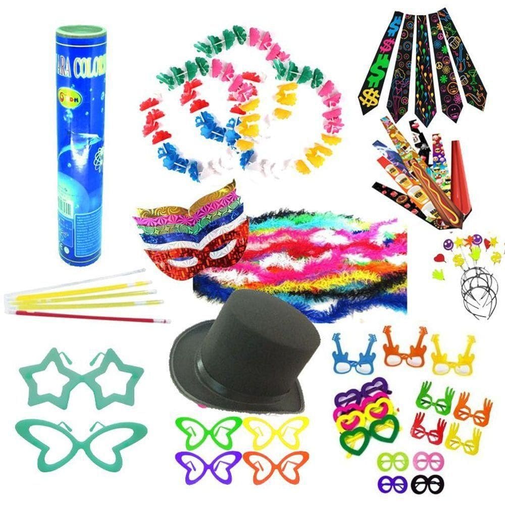 Kit Festa Adereços Formatura - 200 Peças