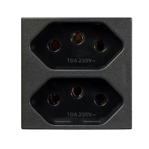 Modulo Tomada 2p+t Duplex 20a Revita Carbono Soprano