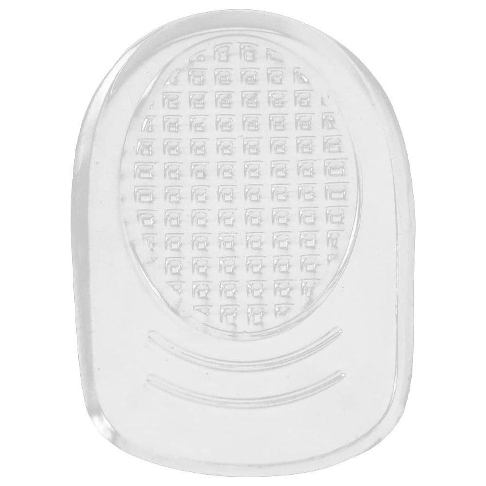 Par De Palmilhas Para Calcanhar Silicone Transparente Calcanheira Branco
