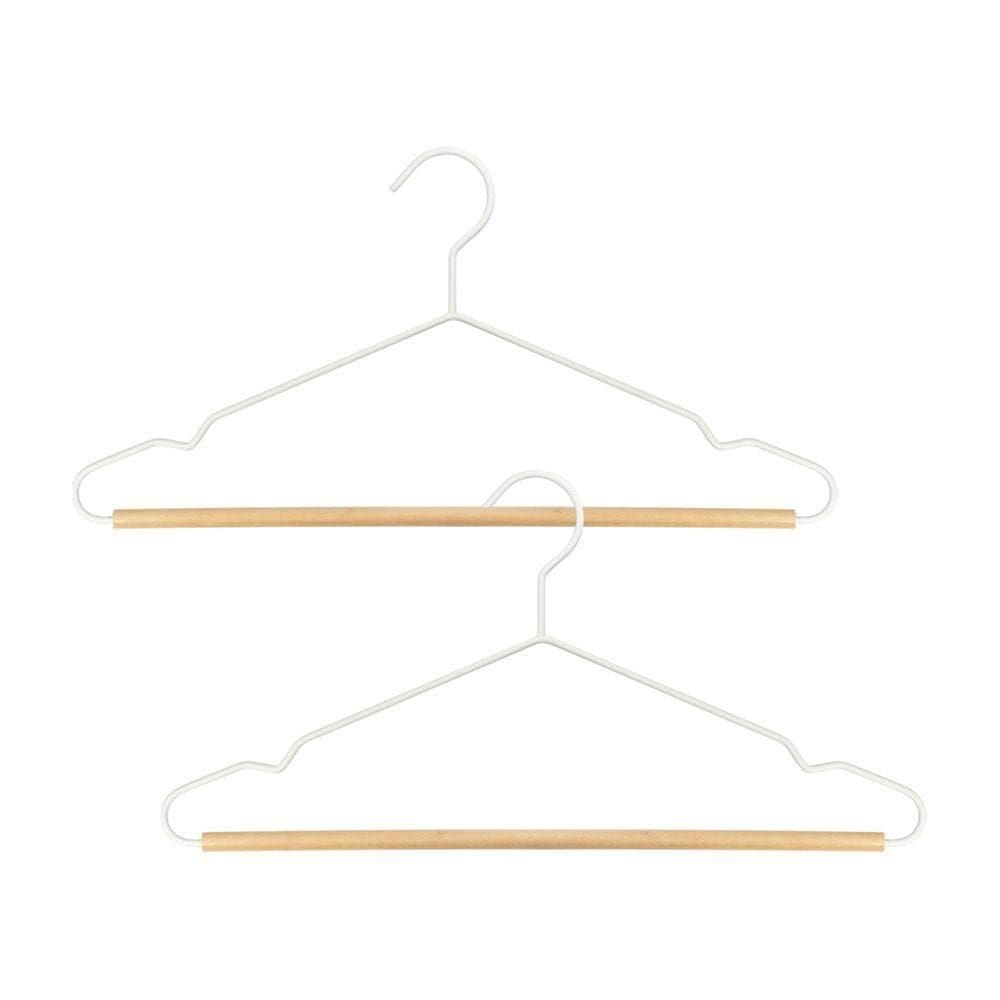 Conjunto 2 Cabides Ferreiro Branco Oikos