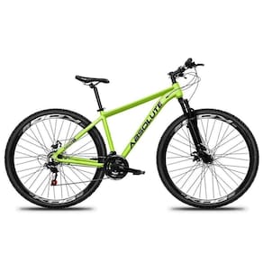 Bicicleta Aro 29 Absolute Nero 5 Alumínio 21v Freio A Disco Garfo Com Suspensão - Verde Tam.15