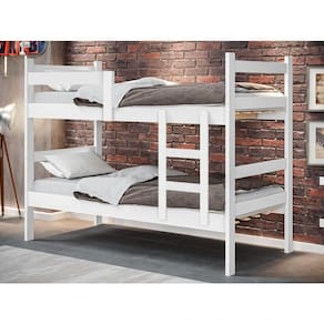 Beliche Porto Gabrielli 100% MDF Com Escada Vira 2 Camas Solteiro Super Reforçada