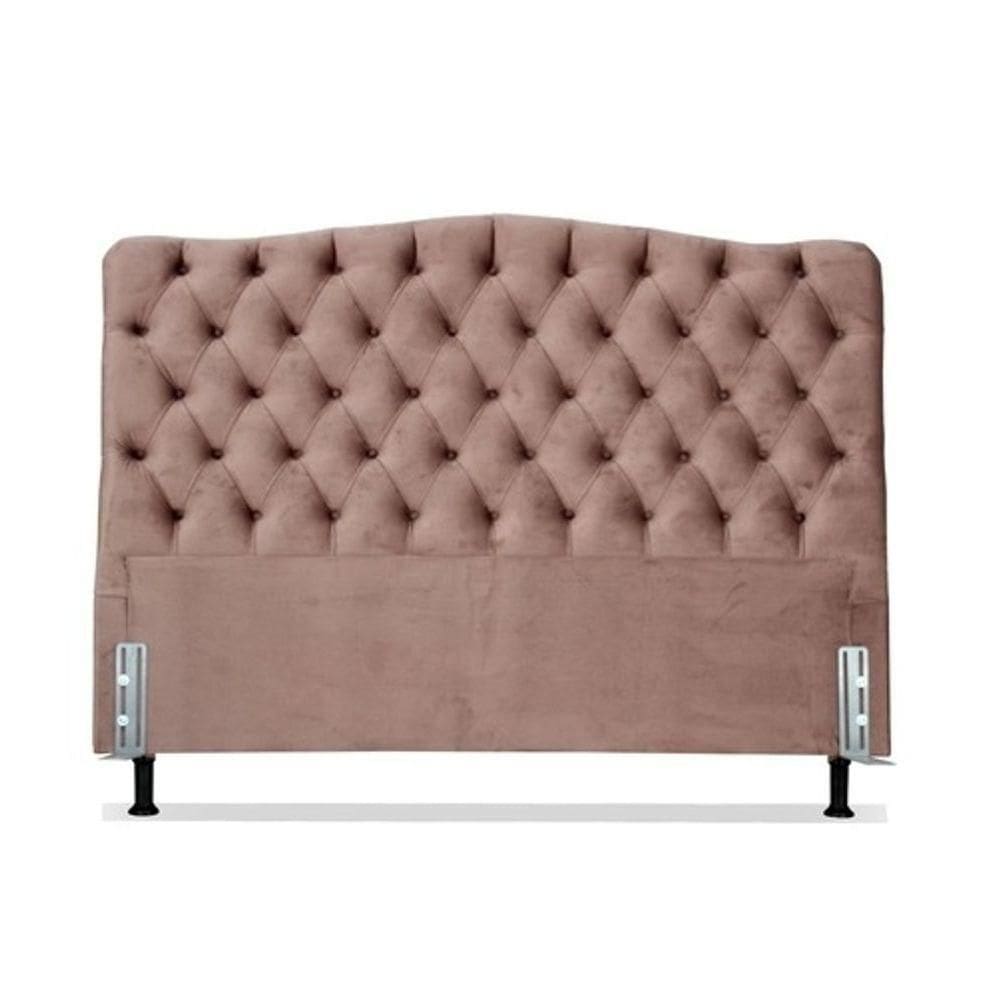 Cabeceira Queen 158 - Bello Box - Dunas Veludo Rosê