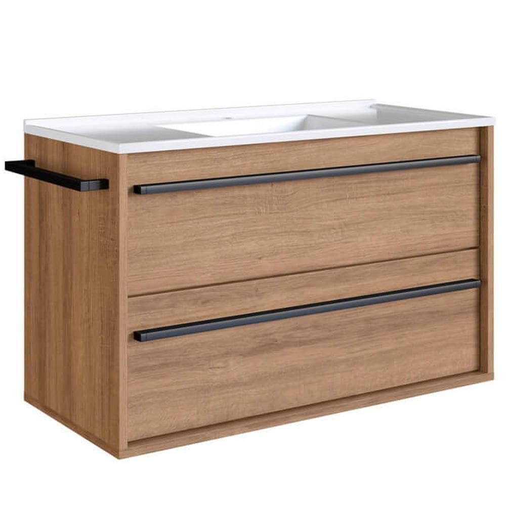 Gabinete De Banheiro Com Lavatorio 80cm Mel Proddy Mel