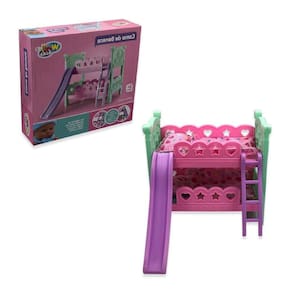 Berço De Brinquedo Com Escorregador Rosa - O Melhor E Mais Diido Berço Para Bebês