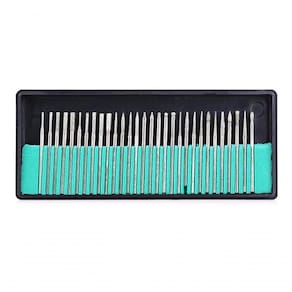 Kit Broca Diamantadas 30 Und Lixa Elétrica Micromotor