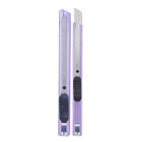 Kit Estilete Estreito De Metal C- Trava Es05 Tilibra - C- 12 Laminas Roxo