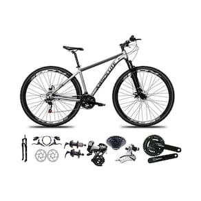 Bicicleta Aro 29 Absolute Nero 5 Shimano Altus 24v Freios Hidráulicos Garfo Com Trava - Cinza Tam.15