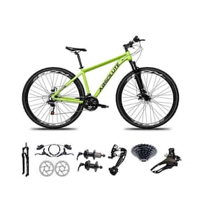Bicicleta Aro 29 Absolute Nero 5 Freio Hidráulico K7 27v Garfo Com Trava - Verde Tam.15
