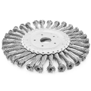5 Escova De Aço Inox Circular Rotativa Trançada 6 180mm