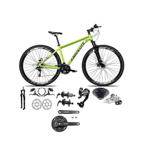 Bicicleta Aro 29 Absolute Nero 5 Câmbios 27v Shimano Altus Freios Hidráulicos - Verde Tam.15