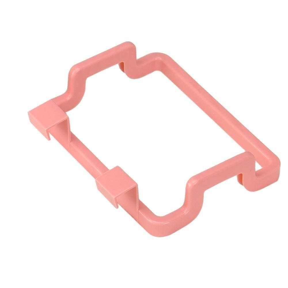 Lixeira De Porta Pia Armario Lixo Acoplado Suporte De Saco Sacola Pano De Prato Multiuso Rosa