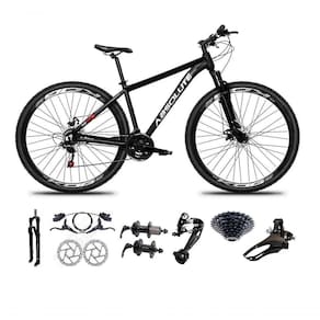 Bicicleta Aro 29 Absolute Nero 5 Freio Hidráulico K7 27v Garfo Com Trava - Preto Tam.23