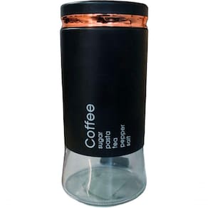 Pote Frasco Coffee Vidro Grande Mantimentos Tampa Hermético