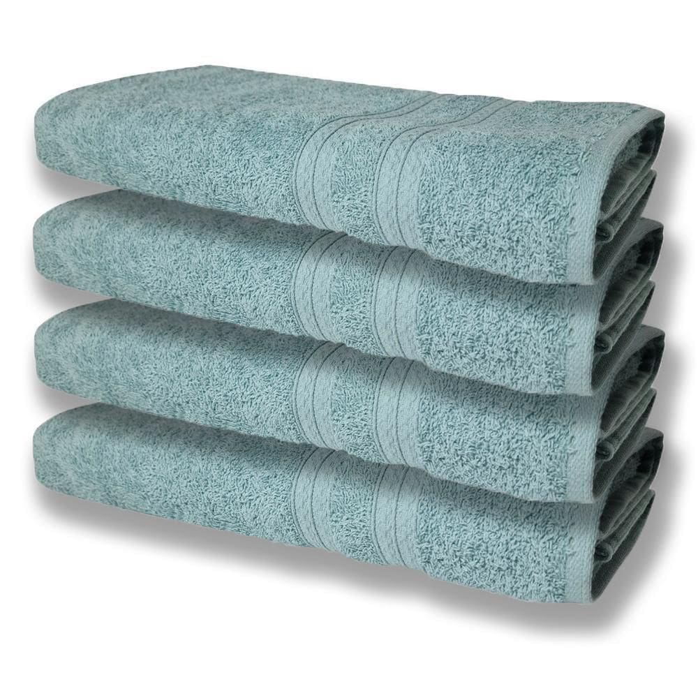 4 Toalhas Super Felpudas Grande E Grossa Algodão 80x150 Itália Soft Beka Verde Verde