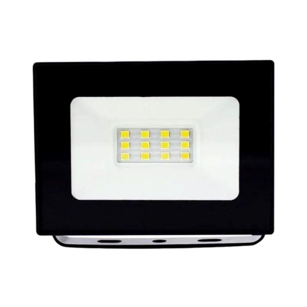 Kit 2 Mini Refletores Projetores 20w Branca Fria 7,5x7,5x2cm