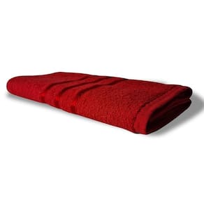 Toalha De Rosto Grande Verona 100% Algodão 45x70 Cm Vermelho