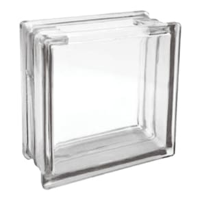 Bloco De Vidro C/ Furo Quadrado 19x19x8 Tradestar Incolor