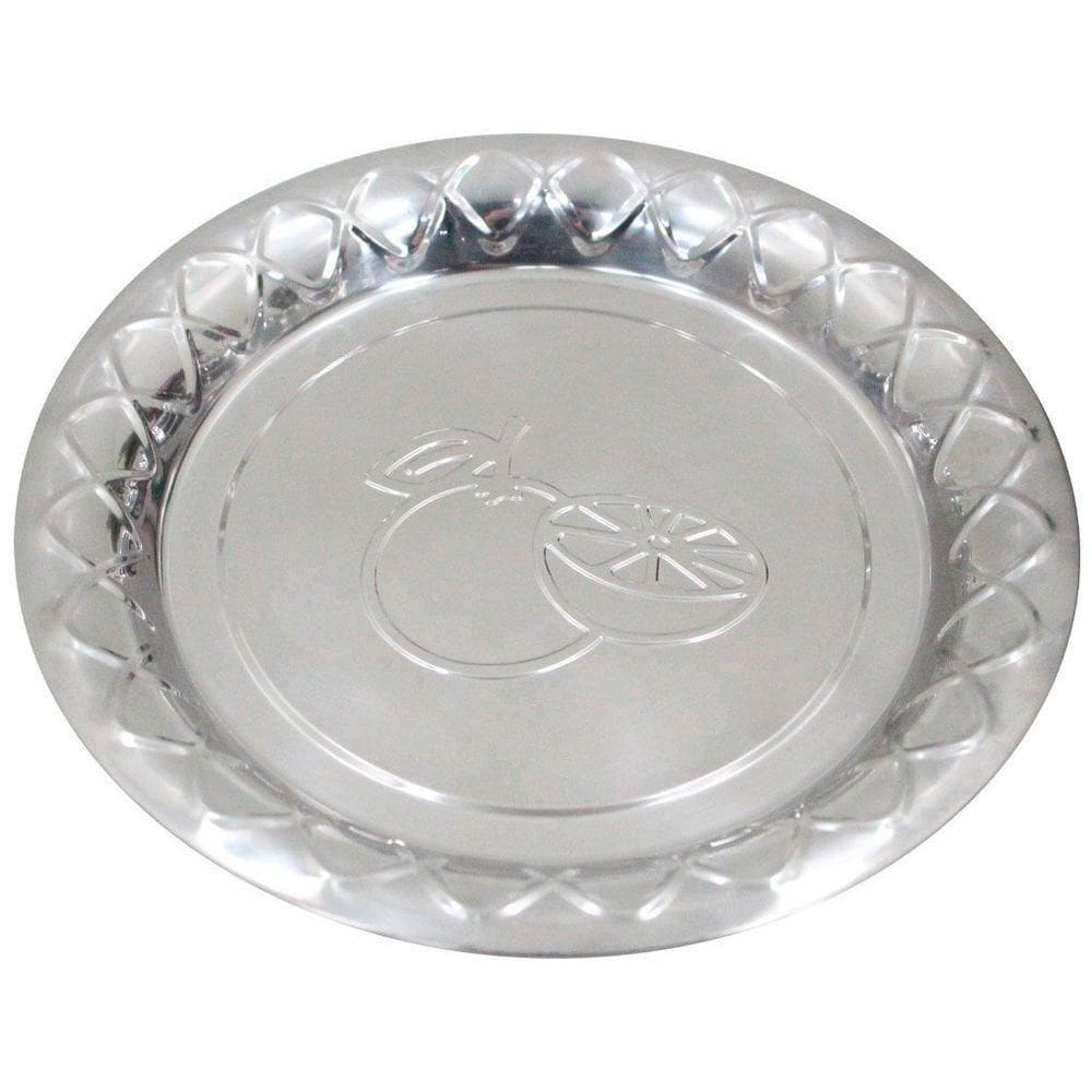 Bandeja Em Aço Inox Redonda 22cm