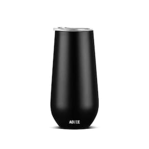 Copo Taça Térmica Aduze Champagne Espumante Drink Lux Preto 150ml