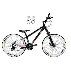 Bicicleta Aro 26 Vikingx Tuff X44 Preto-branco 21v Freios A Disco Hidráulicos(óleo) Aros Vmaxx Brancos