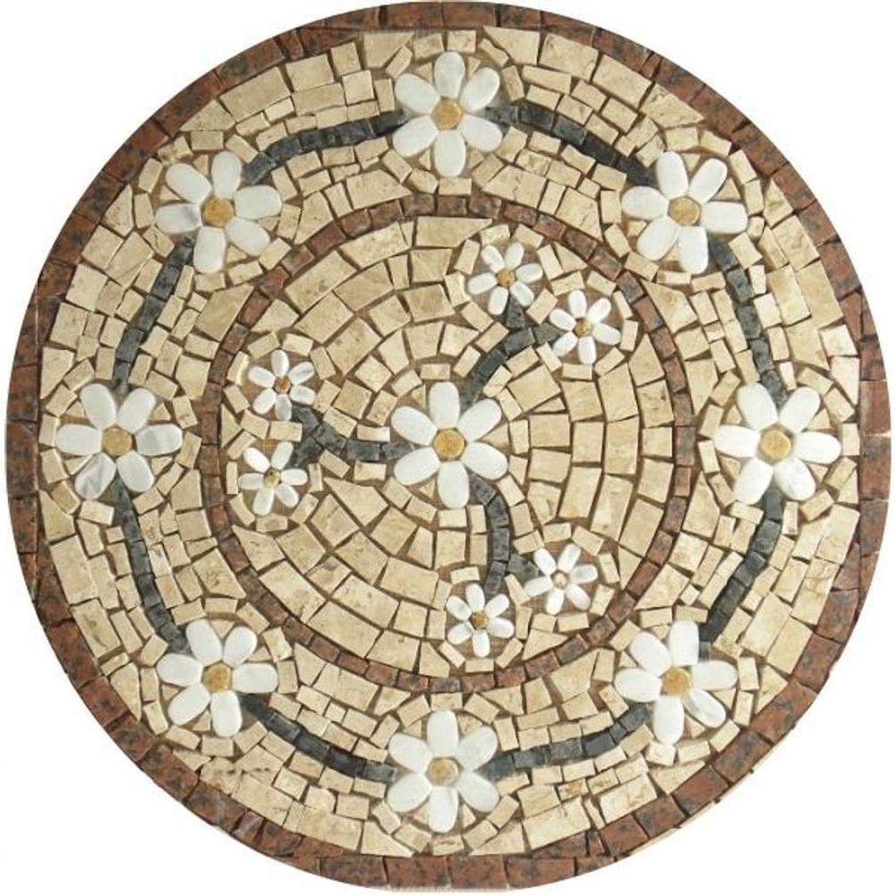 Mandala Mosaico Floral Rosone Venezia Tamanho 90cm