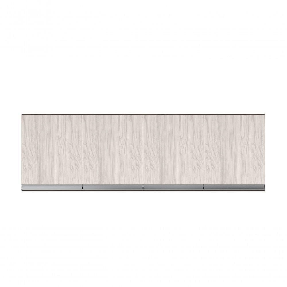 Módulo Armário Aéreo Suspenso P- Cozinha Andreia 150cm C- 4 Portas Cast-avelã - Ajl Móveis
