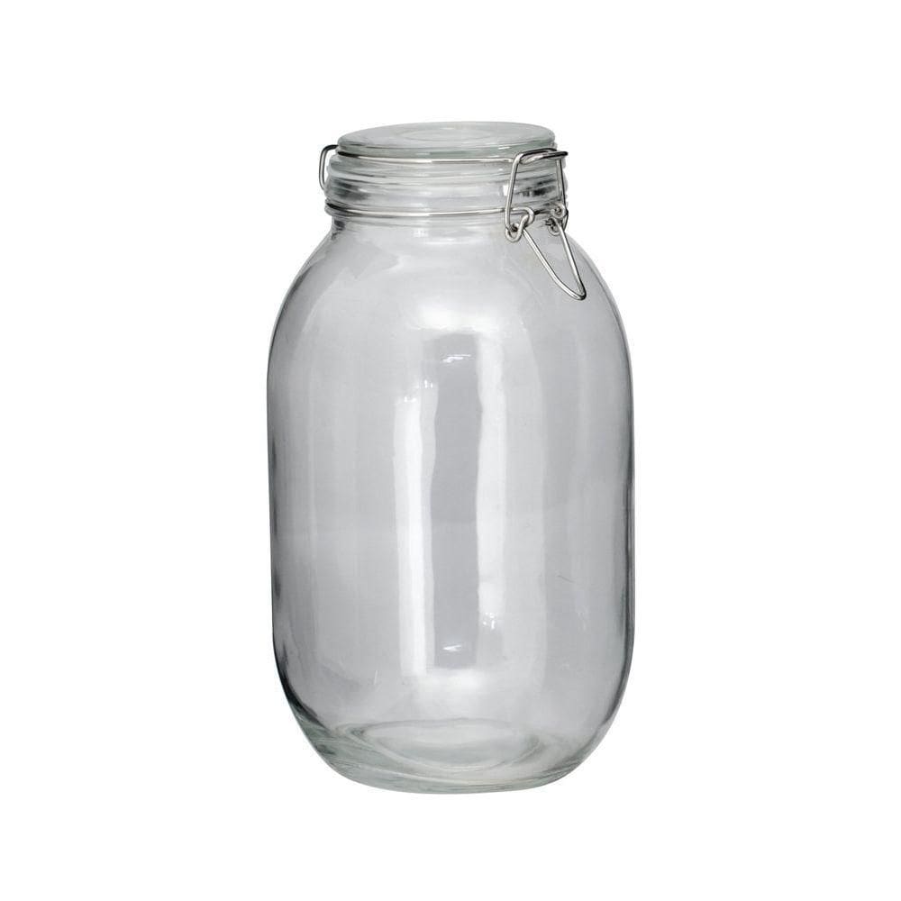 Pote De Vidro Hermético Tampa 3,1l Com Vedação Conserva