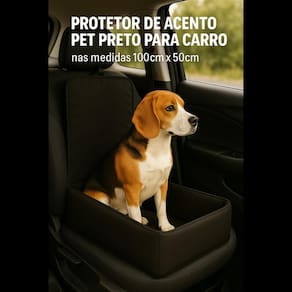 Capa | Assento Pet Preto 100x50 | Carro | Protetor