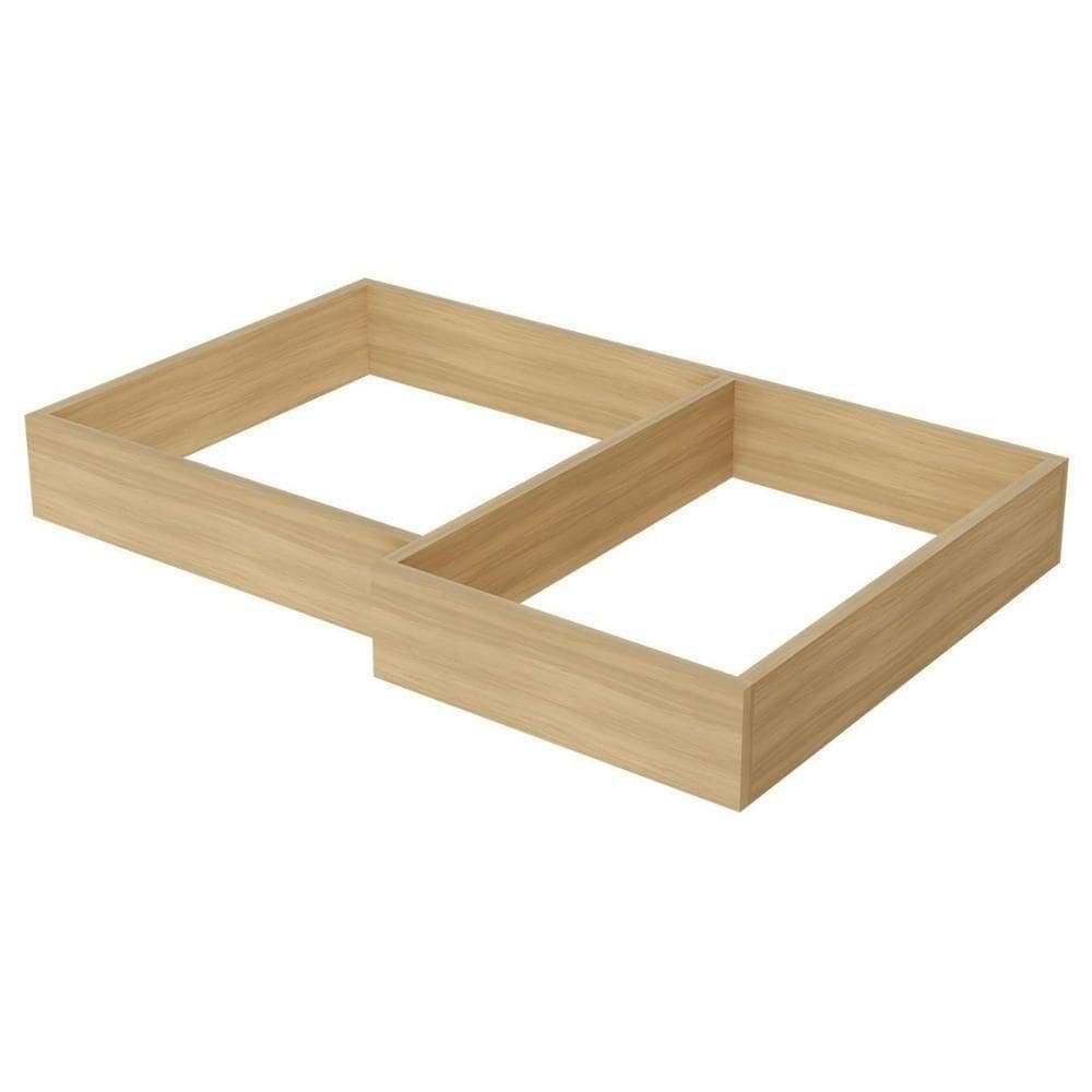 Multiuso De Cozinha Kit De Rodapé De Canto Multilinha 80x52x10cm Nature - Nesher