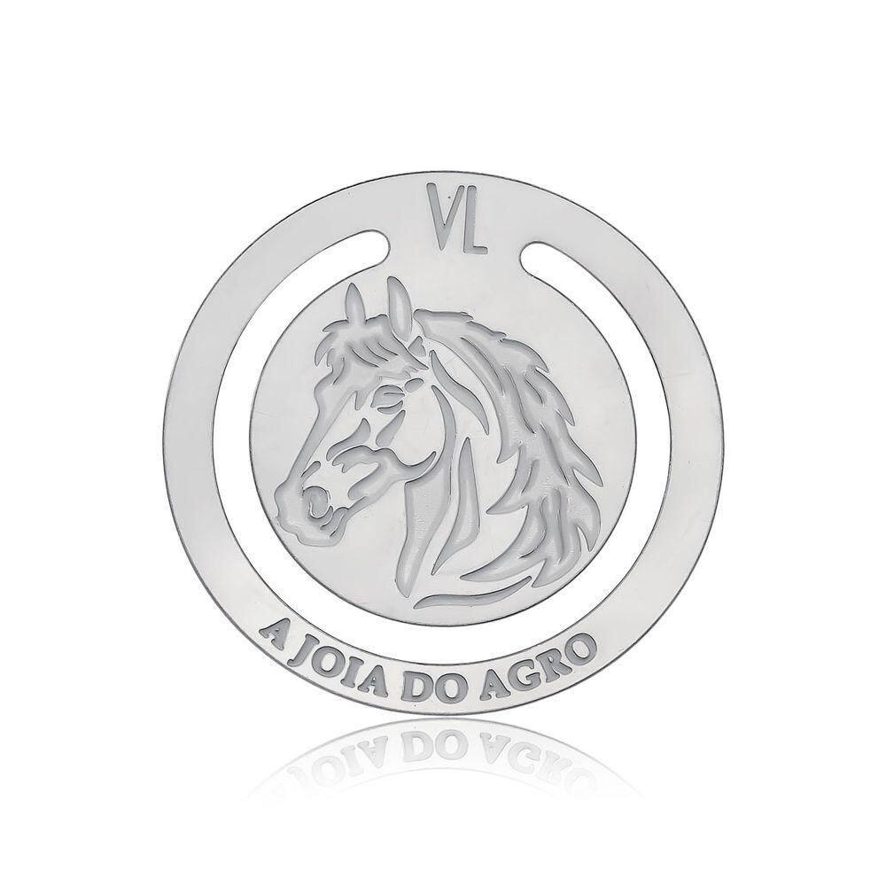 Marcador De Páginas Com Cavalo Em Aço Inox