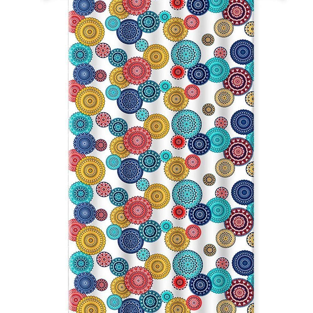 Cortina Para Box Estampada - Proteja Seu Banheiro Estampa:mandala