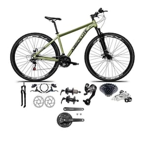 Bicicleta Aro 29 Absolute Nero 5 Câmbios 27v Shimano Altus Freios Hidráulicos - Oliva Tam.15