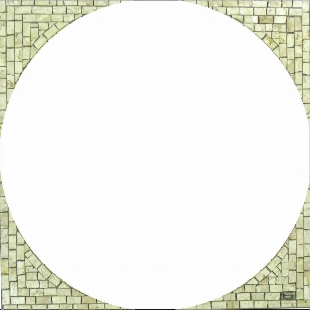 Travertino Moldura Acabamento Quadrado Tamanho 70cm