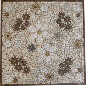 Mandala Mosaico Floral Tapete Jardim Florido Tamanho 150cm