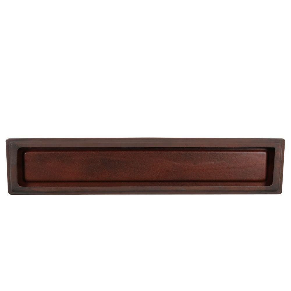 Prato Cubo 100 X 4 Cm Cor 09 - Antique Rusty