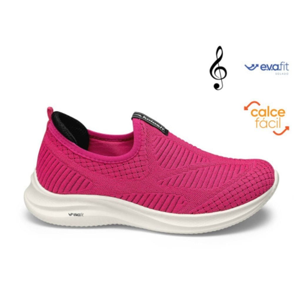 tenis feminino kolosh esportivo pink atlanta