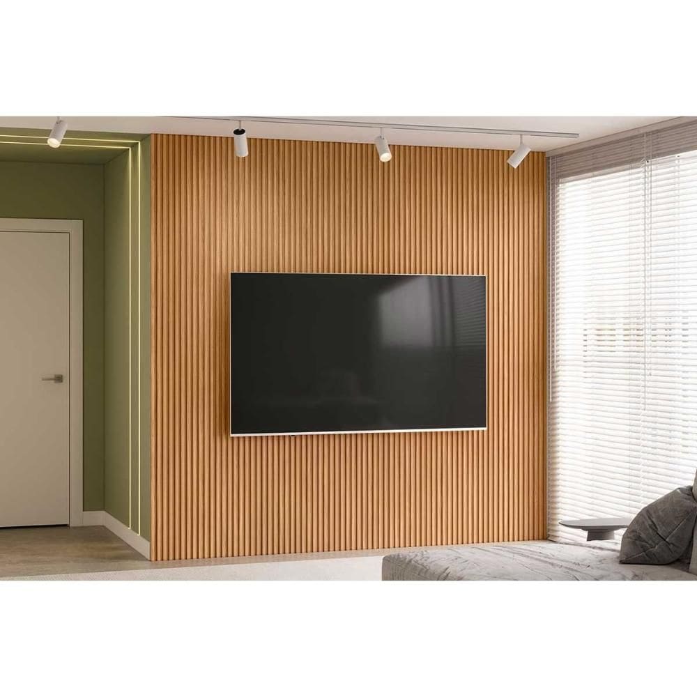 Módulo Ripado 260cm p/ Painel de Sala Nature Fosco - Linea Brasil