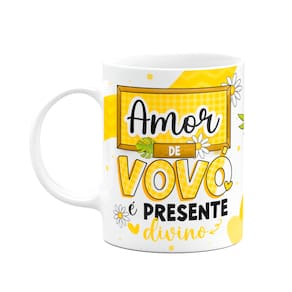 Caneca dos Avós - Amor de vovó é presente divino - 325ml