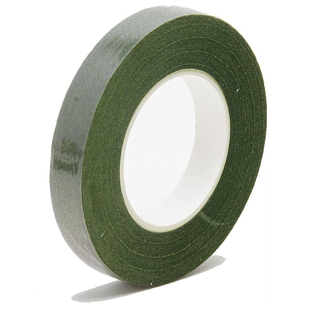 Artesanato Fita Floral Verde 12mm 12 unid - Nybc