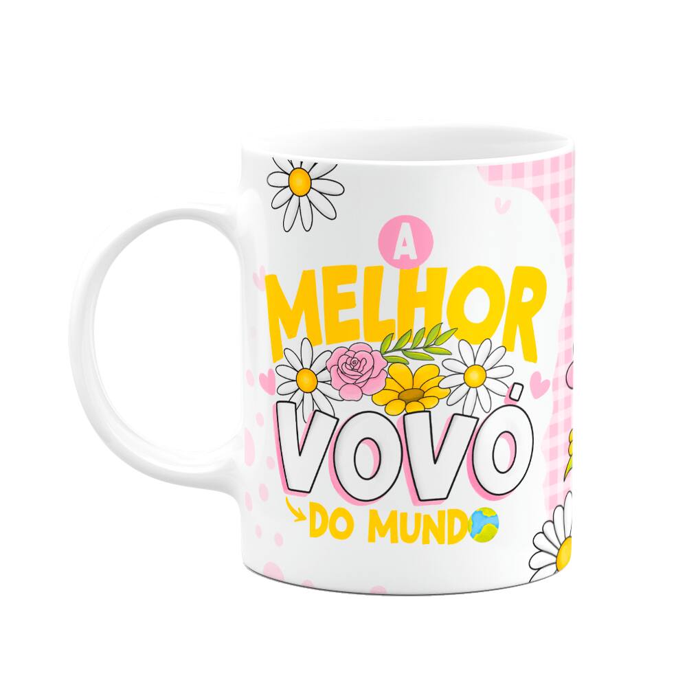 Caneca dos Avós - A melhor vovó do mundo  - 325ml