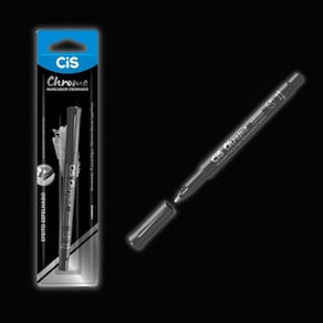 Caneta Marcador Cromado Efeito Espelhado Prata Permanente 2.0mm Chrome - CIS